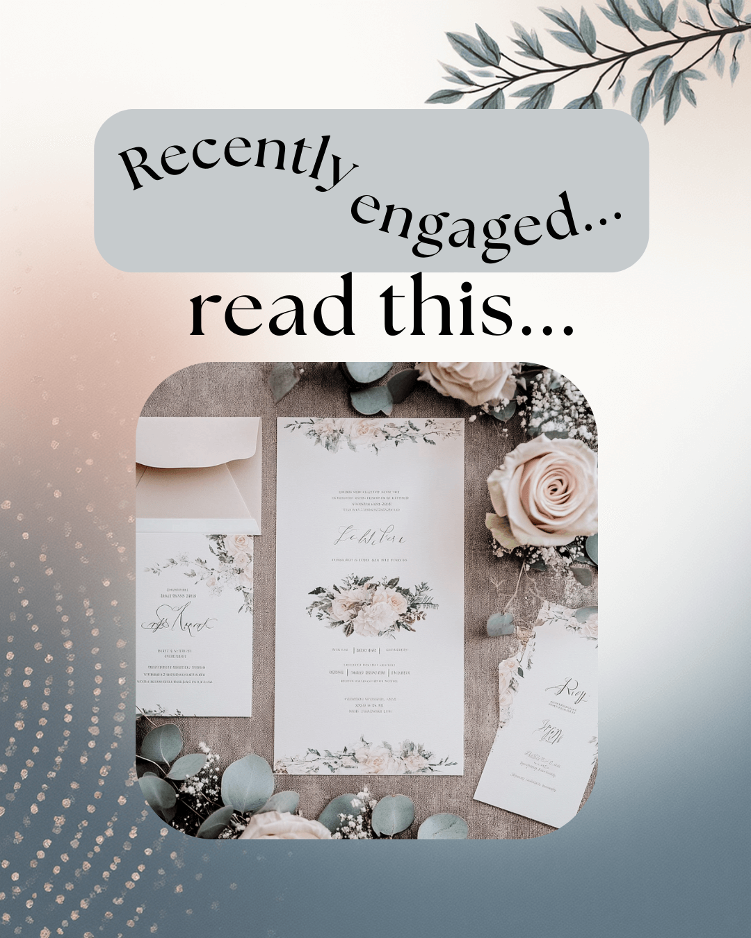 Just Engaged? ... Read this